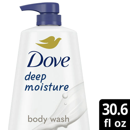 Dove Deep Moisture Nourishing Long Lasting Body Wash, 30.6 fl oz