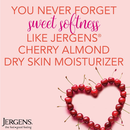 Jergens Original Scent with Cherry Almond Body Lotion Moisturizer for Dry Skin, 21 oz