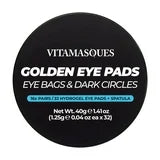 Vitamasques Golden Hydrogel Eye Pads, for Puffy Eyes &amp; Dark Circles, 16 Pairs