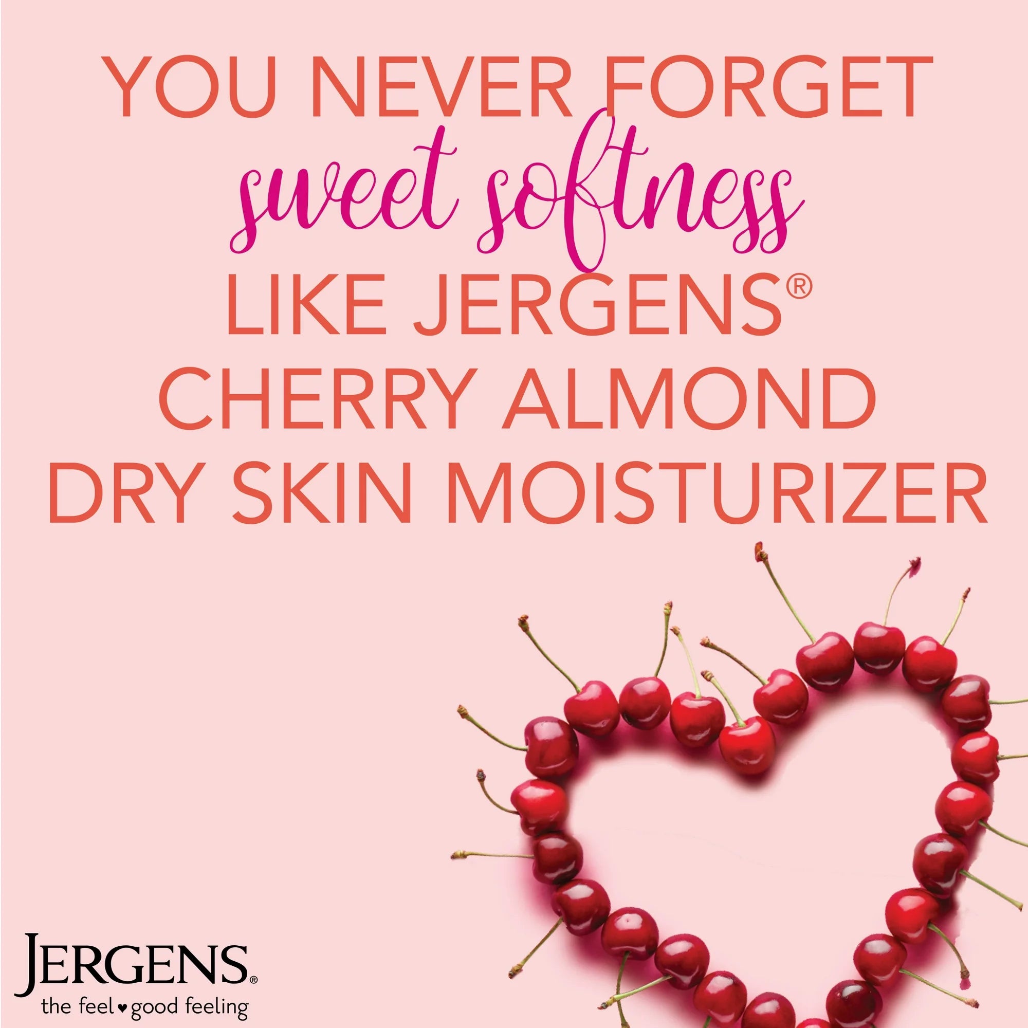 Jergens Original Scent with Cherry Almond Body Lotion Moisturizer for Dry Skin, 32 oz