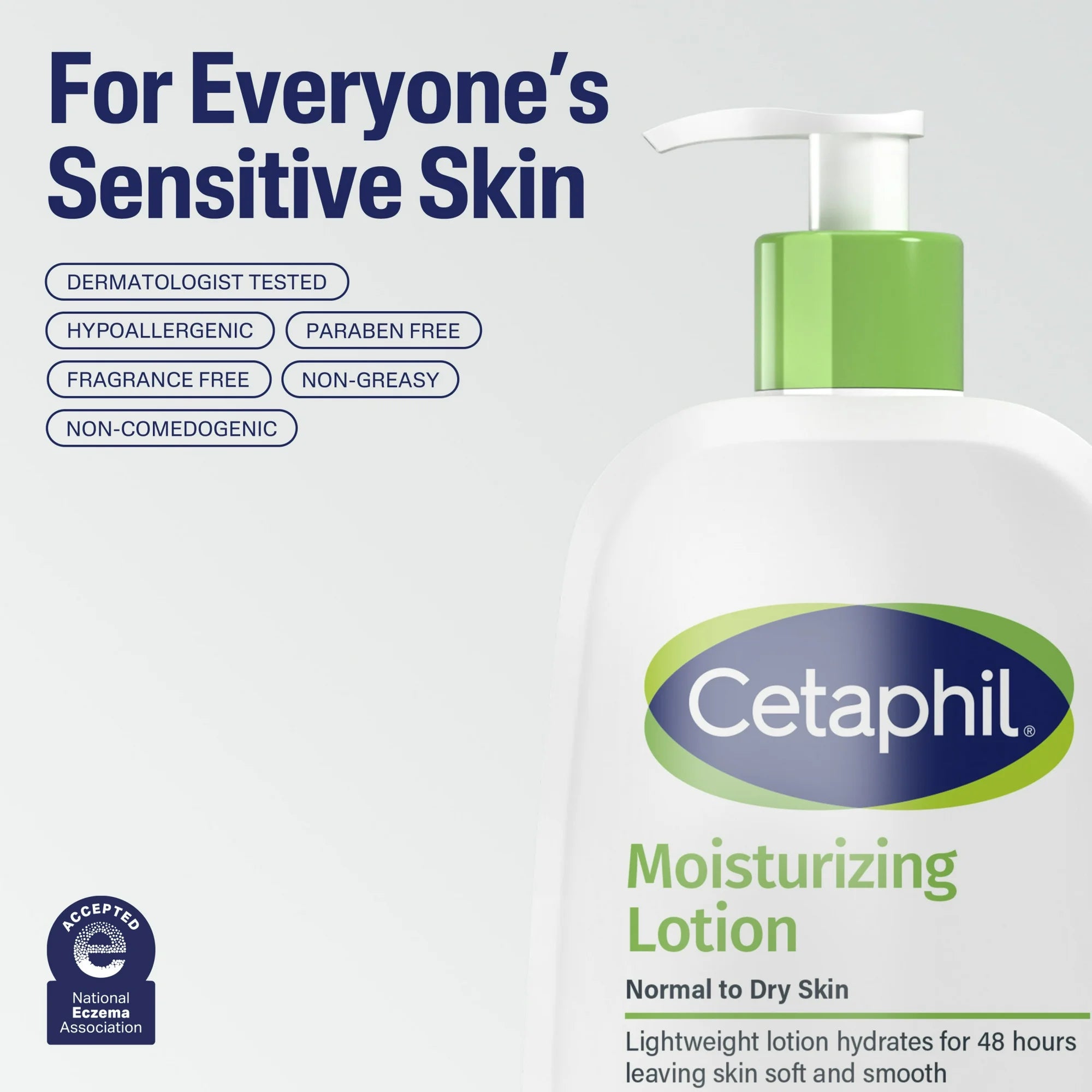 Cetaphil Moisturizing Lotion for Dry to Normal Skin, Unscented, 2 fl oz