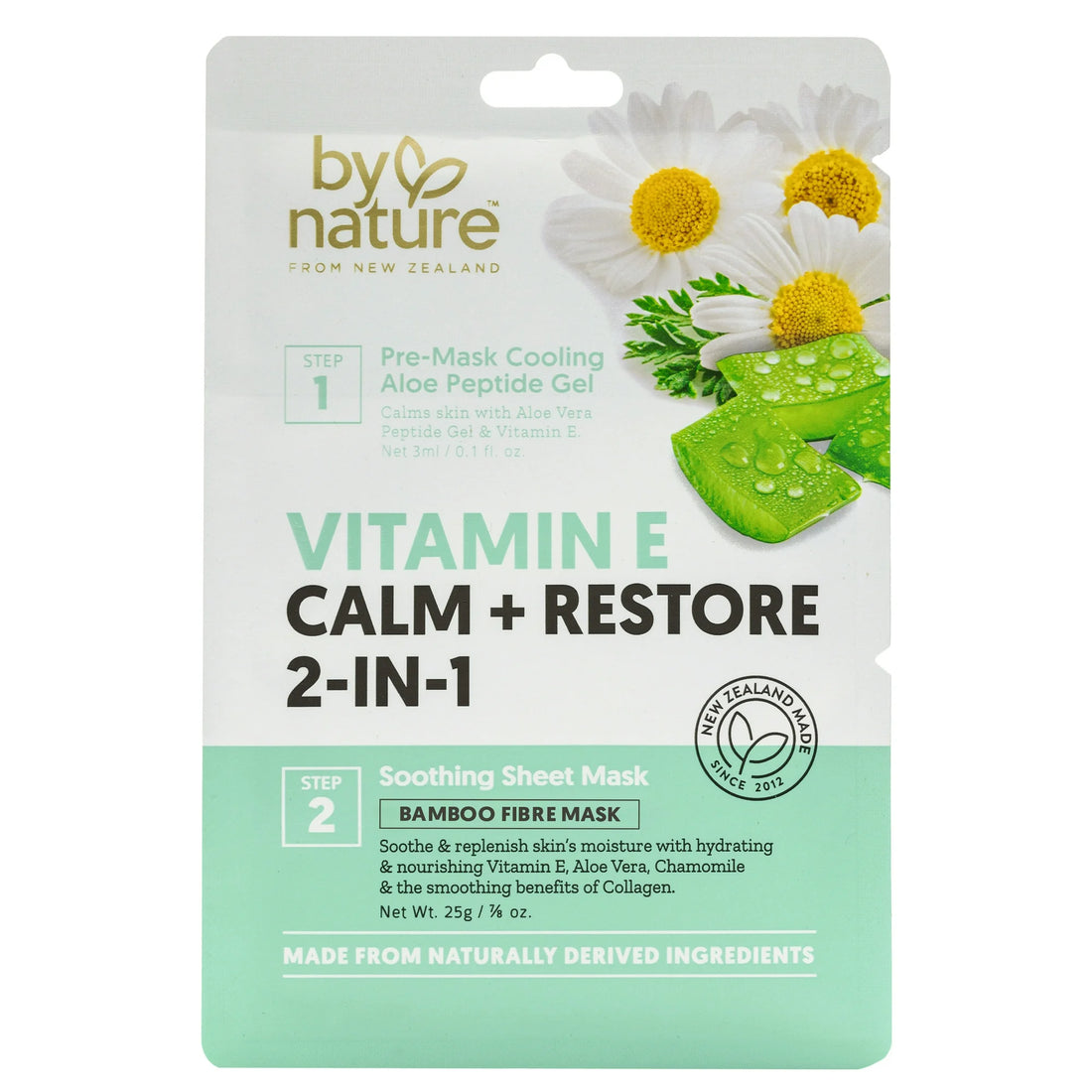 By Nature Vitamin E Calm + Restore 2-in-1 Mask