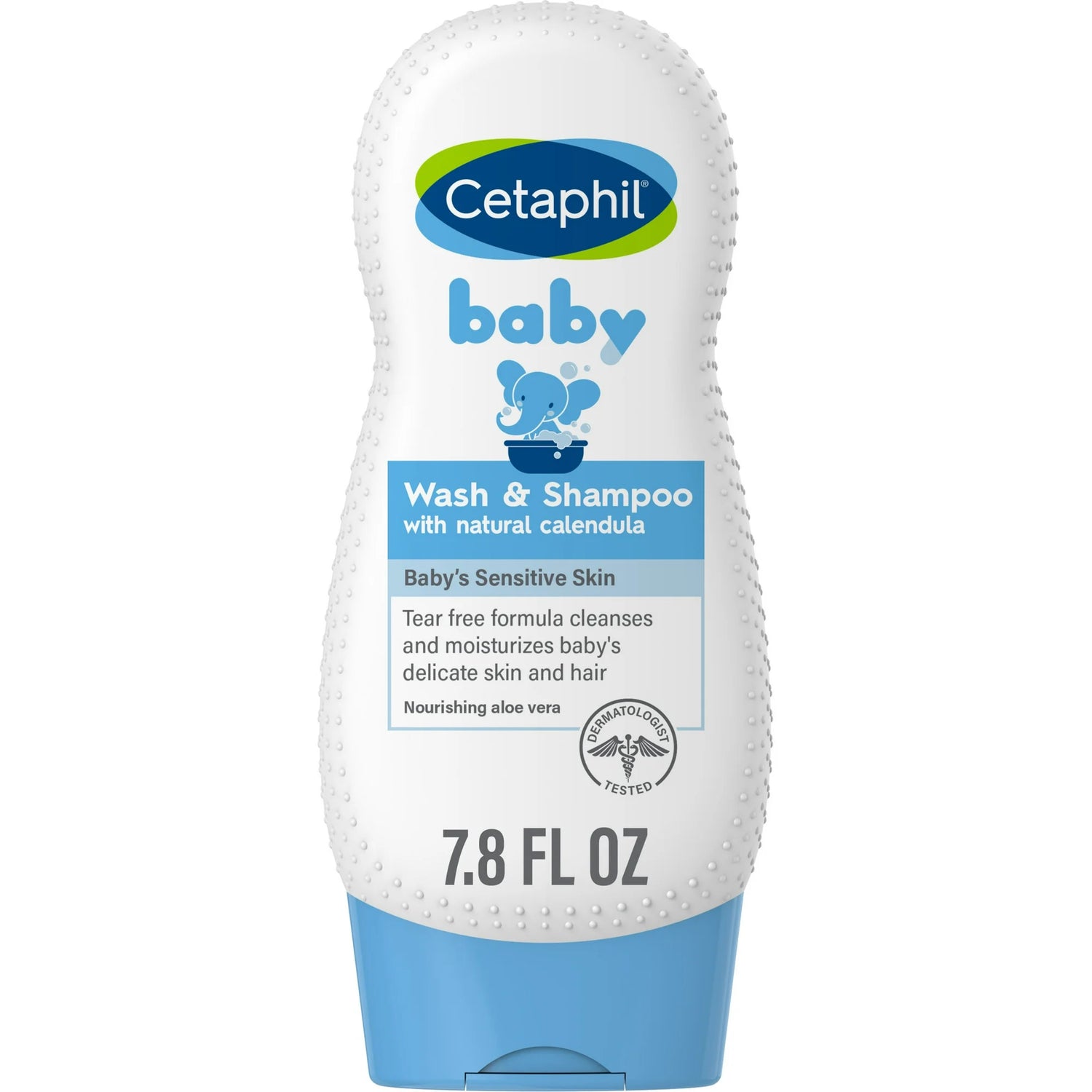 Cetaphil Baby Moisturizing Aloevera Body Wash and Shampoo, Organic Calendula, 7.8 fl oz