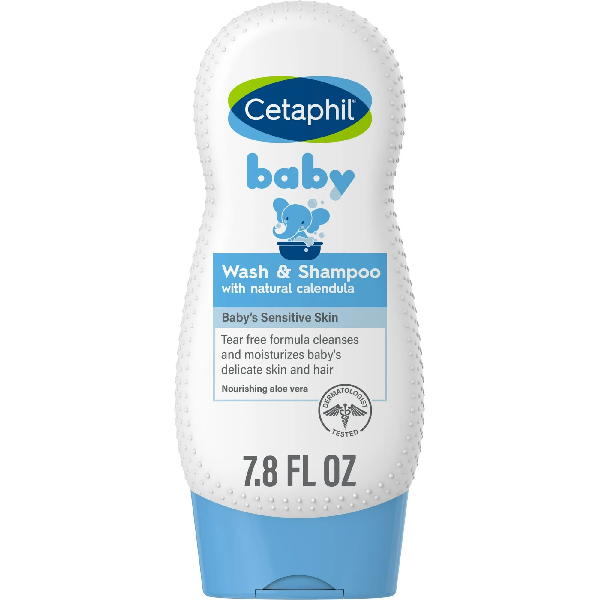 Cetaphil Baby Moisturizing Aloevera Body Wash and Shampoo, Organic Calendula, 7.8 fl oz