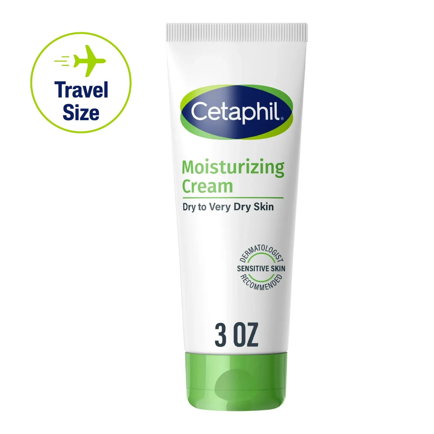 Cetaphil Travel Size Moisturizing Cream for Very Dry to Dry Skin, Unscented, 3 fl oz