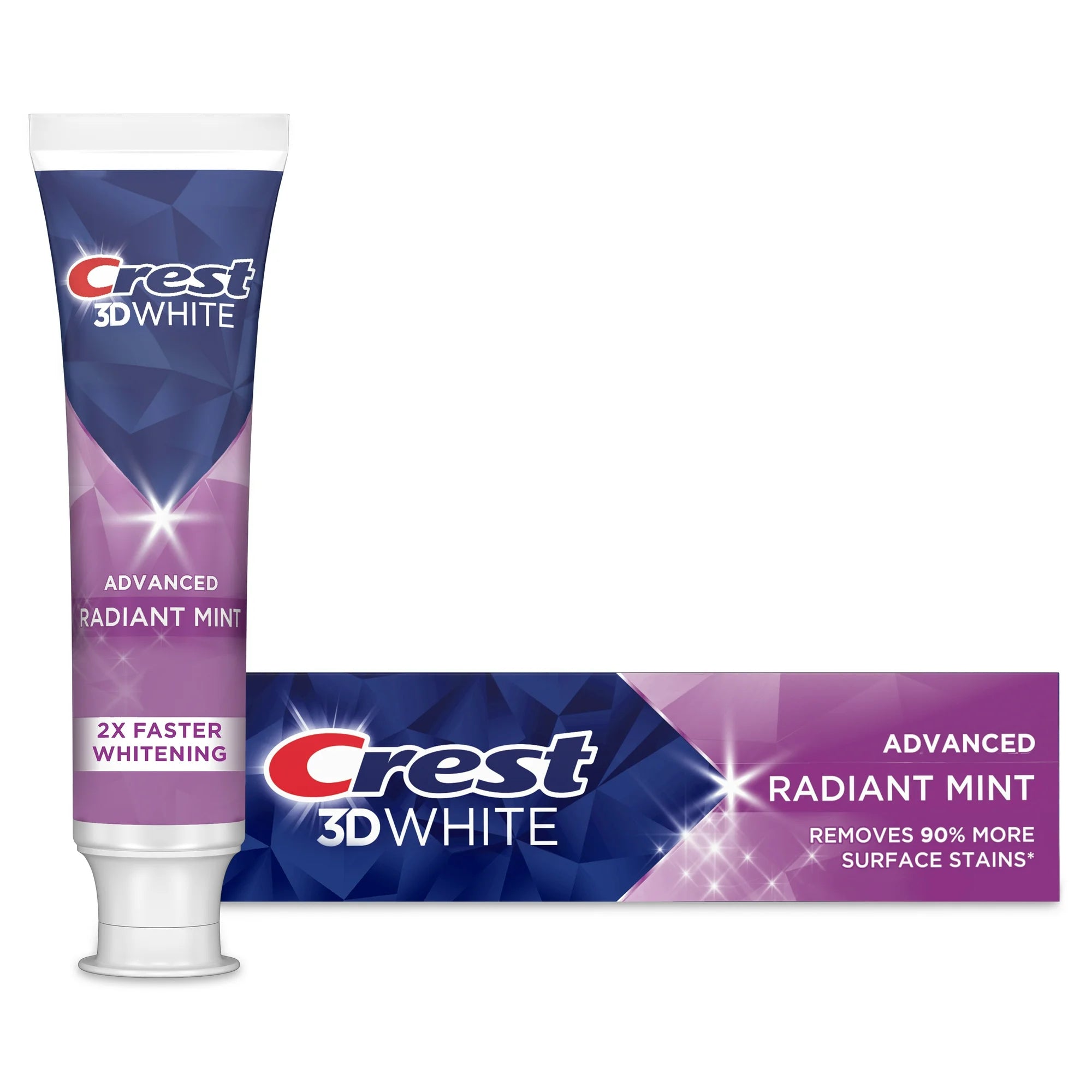 Crest 3D White Advanced Radiant Mint, Teeth Whitening Toothpaste, .85 oz