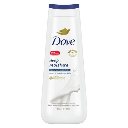 Dove Deep Moisture Liquid Body Wash Cleanser, 20 oz