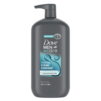 Dove Men+Care Body Wash and Face Wash Clean Comfort 30 oz