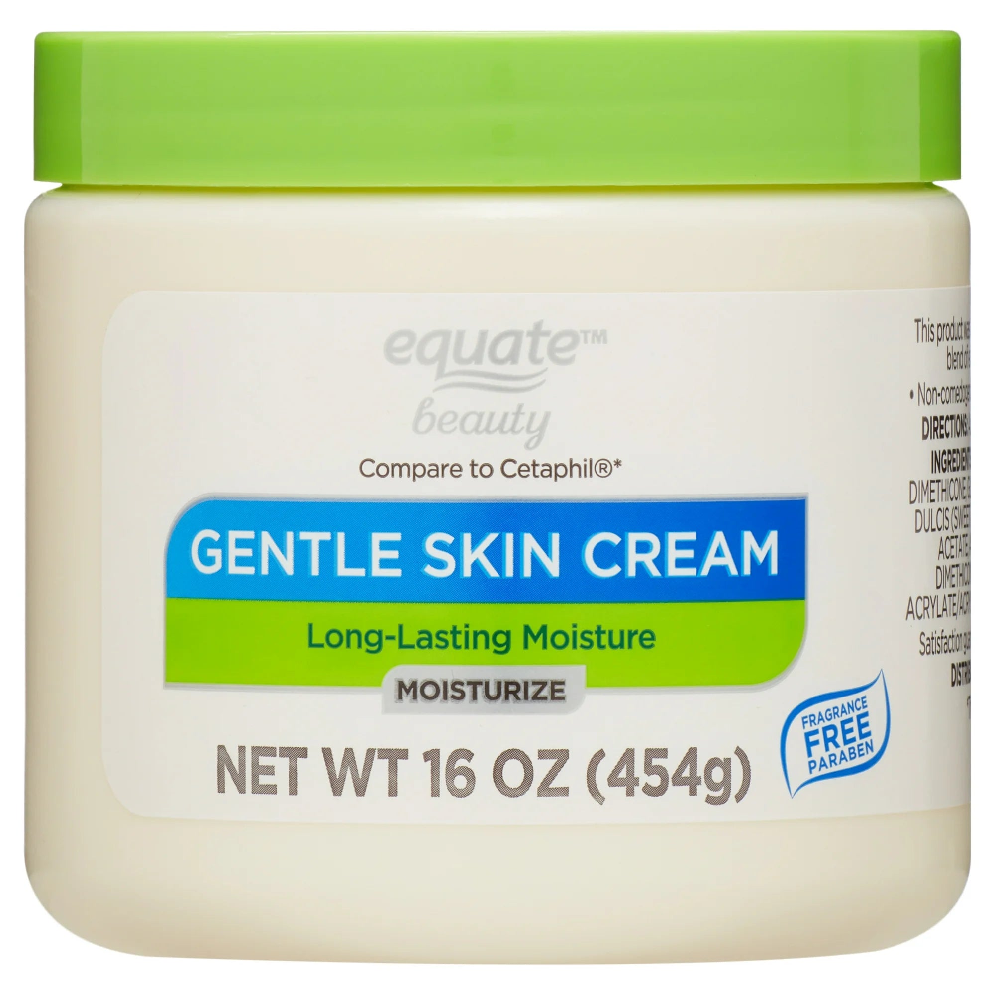 Equate Gentle Skin Cream with Long-Lasting Moisture, 16 oz