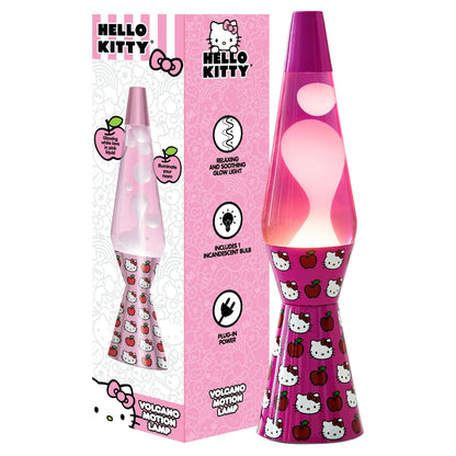 Hello Kitty 16&quot; Lava Motion Volcano Lamp, Pink Wax in Pink Liquid