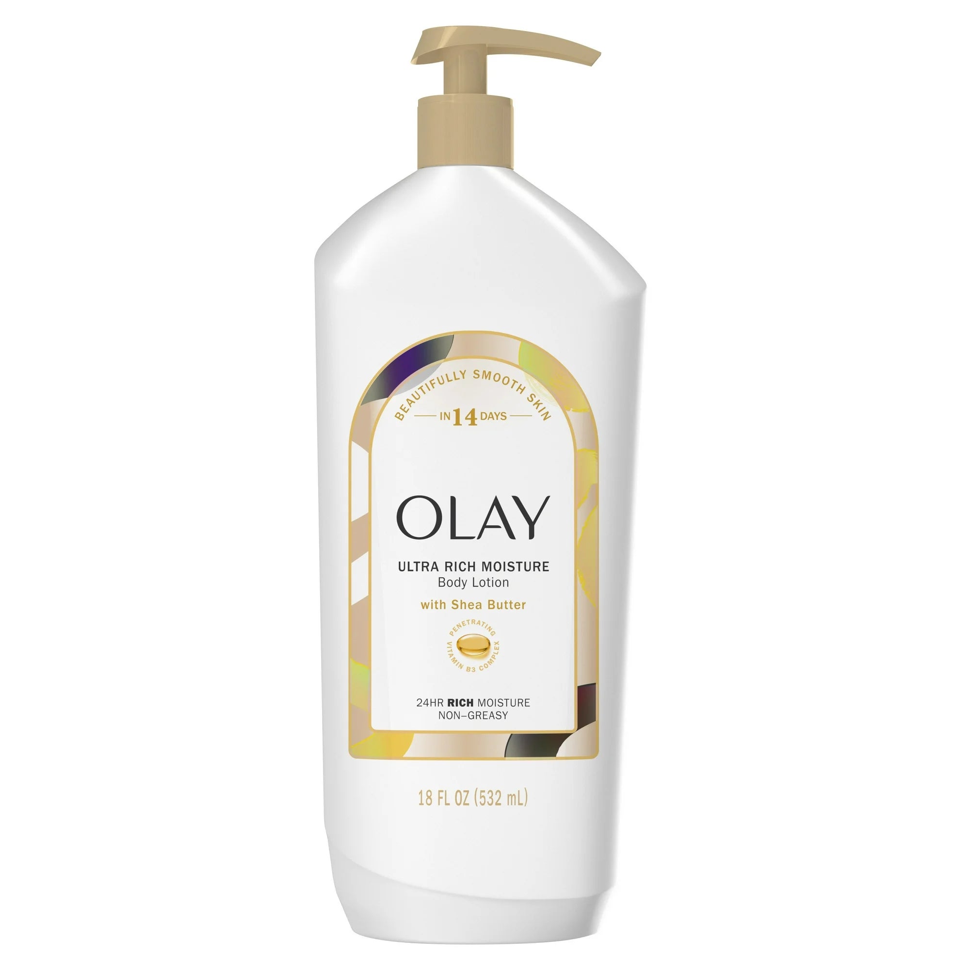 Olay Ultra Rich Moisture Hydrating Body Lotion with Shea Butter, 18 fl oz