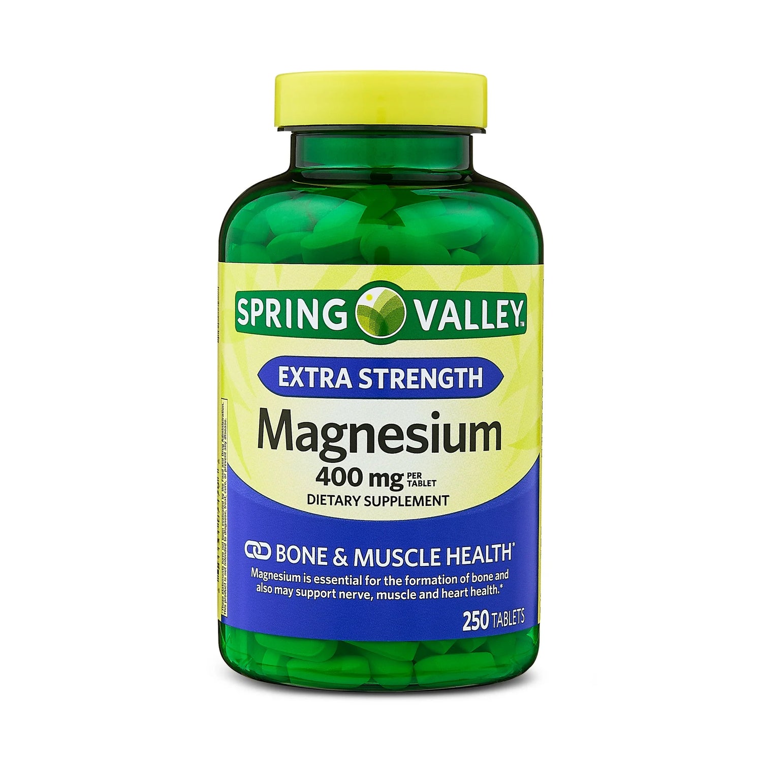 Spring Valley Magnesium Bone &amp; Muscle Health Dietary Supplement Tablets, 400 mg, 250 Count