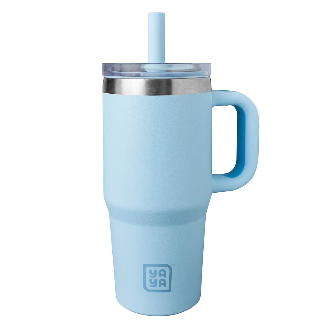 YAYA My First Travel Tumbler for Toddlers 3+ with Reusable Straw and Spill-Safe Lid, 12oz, Blue