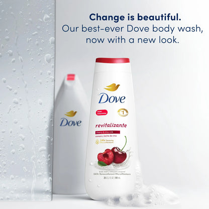 Dove Body Wash Revitalizante Cherry &amp; Chia Milk, 20 oz