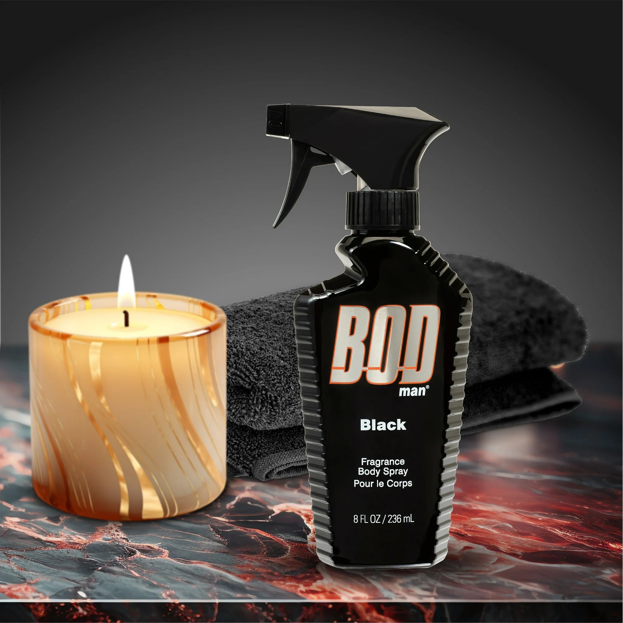 BOD Man Black Fragrance Body Spray, 8 oz